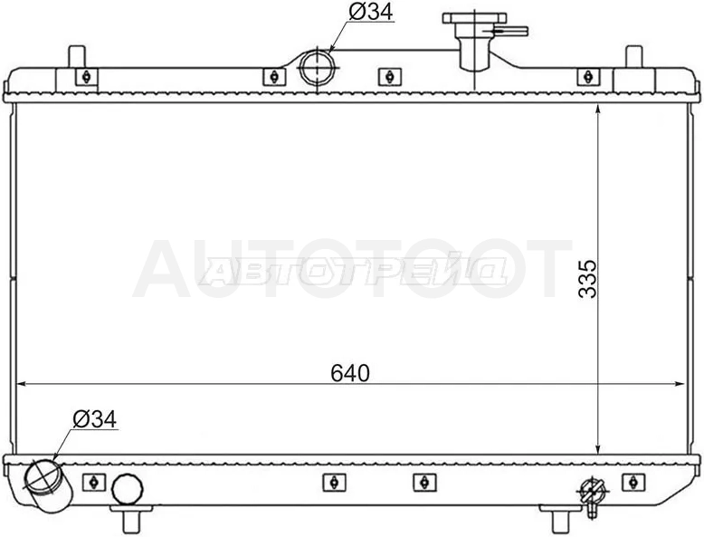 Радиатор Hyundai Accent 99-12 - Артикул SGHY0002 - Производитель Sat - Фото, Отзывы, Цены