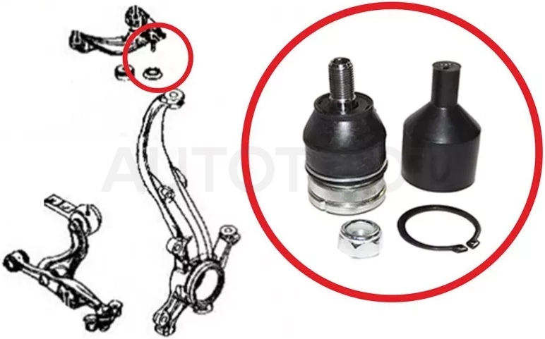 Шаровая опора верхнего рычага MAZDA 6/ATENZA 2007-2014 LH=RH