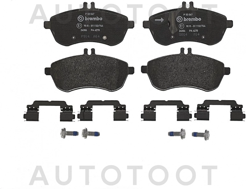 Колодки тормозные передние (без спортивной ходовой) -STA0054200820 Sat для MERCEDES E-CLASS, MERCEDES C-CLASS