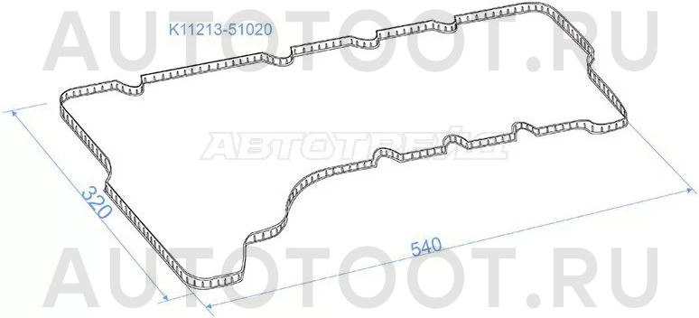 Прокладка клапанной крышки правая TOYOTA LAND CRUISER 200 1VDFTV 07 - Артикул K1121351020 - Производитель Sat - Фото, Отзывы, Цены