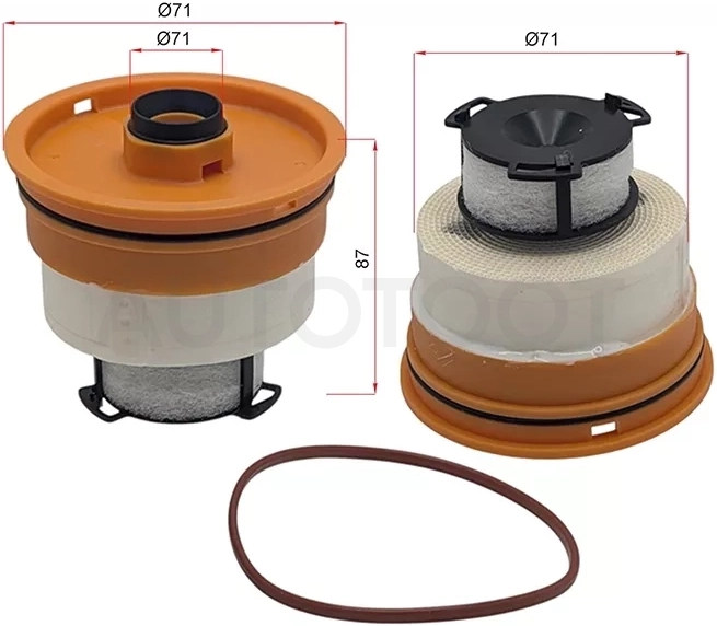 Фильтр топливный TOYOTA LAND CRUISER 70 03-23/LAND CRUISER 200 19- 1VDFTV
