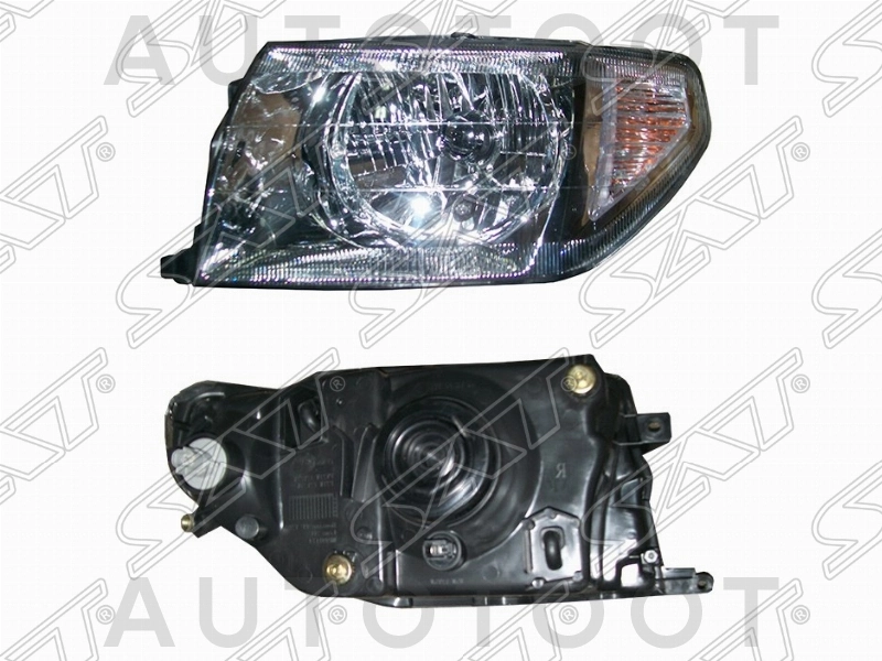 Фара левая (хром) -ST2141162L Sat для MITSUBISHI PAJERO IO/JUNIOR