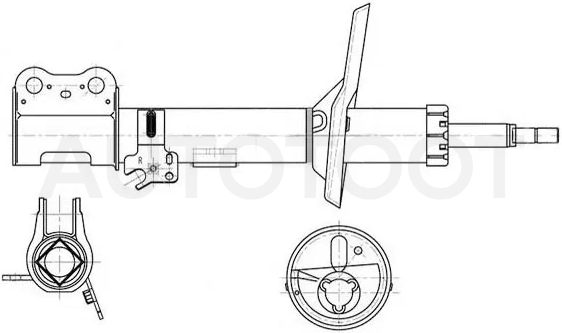 Стойка передняя Toyota RAV4 (CA20) 00-05 / Lifan X60 12-22