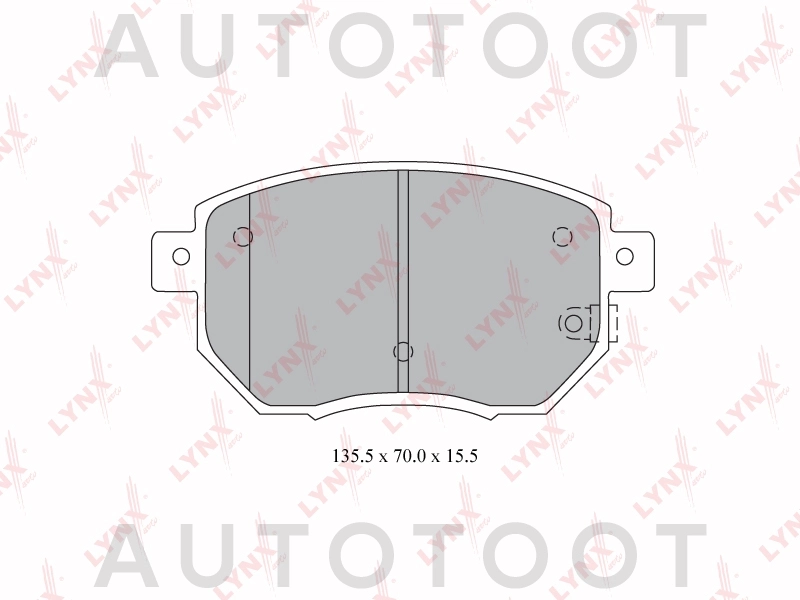Колодки тормозные передние 3.5/4.5l -STD1M601AA0K Sat для INFINITI FX35/45, NISSAN MURANO