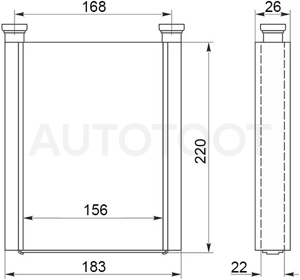 Радиатор отопителя салона Toyota Allion (T240) 01-07 / Avensis 03-08 - Артикул STTY473950 - Производитель Sat - Фото, Отзывы, Цены