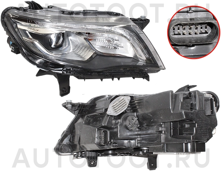 Фара правая -ST13GLATSR Sat для GEELY ATLAS