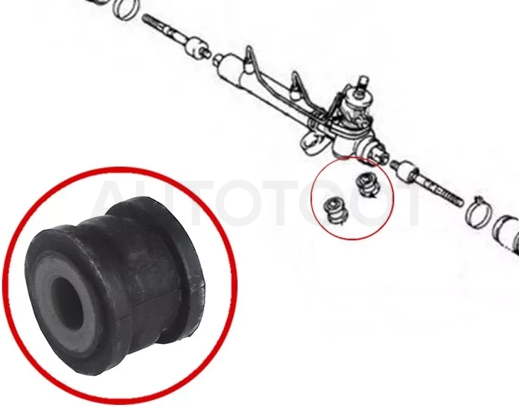 Сайлентблок рулевой рейки Toyota Avensis (T220) 97-03 / Caldina 92-02 - Артикул ST4551605020B - Производитель Sat - Фото, Отзывы, Цены