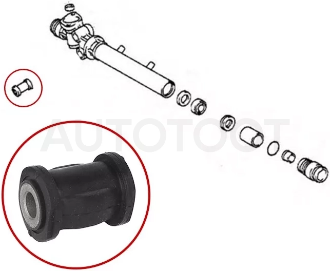 Сайлентблок рулевой рейки Toyota Crown 95-07 / Mark II 96-00 - Артикул ST4551630020B - Производитель Sat - Фото, Отзывы, Цены
