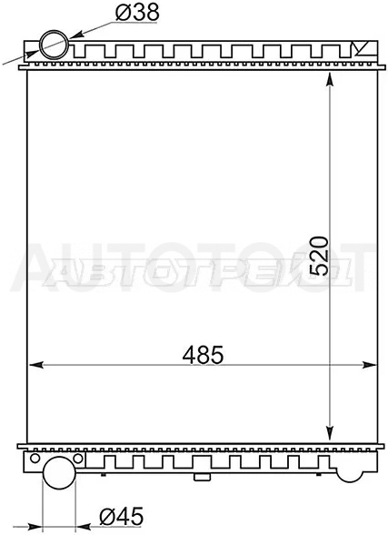 Радиатор Mazda Titan 89-00 / Nissan Atlas F 92-02
