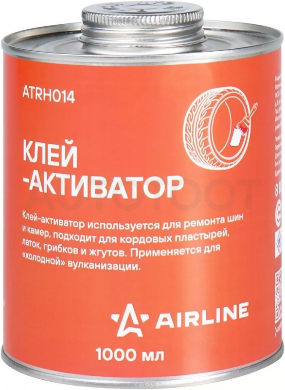 Клей-активатор для ремонта шин и камер, банка, 1л - Артикул ATRH014 - Производитель Airline - Фото, Отзывы, Цены