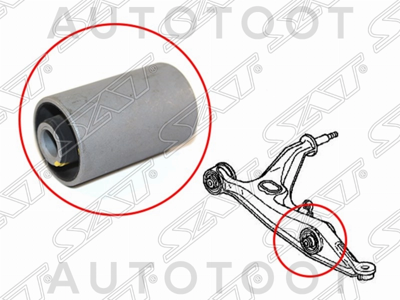 Сайлентблок переднего нижнего рычага под амортизатор -JDO24296L Just Drive для HONDA CR-V, HONDA CIVIC