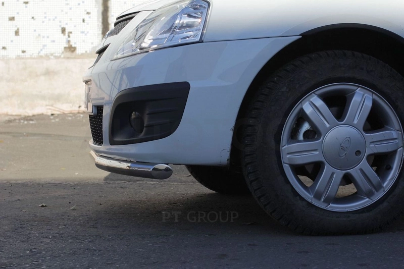LADA Largus 2012-20  Защита переднего бампера одинарная Ø51мм (НПС) - Артикул LLA220201 - Производитель PT Group - Фото, Отзывы, Цены