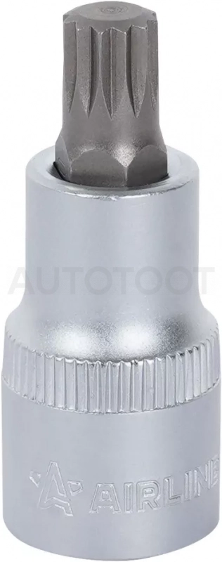 Головка торцевая 1/2" со вставкой SPLINE M10, L=55мм - Артикул ATBS61 - Производитель Airline - Фото, Отзывы, Цены
