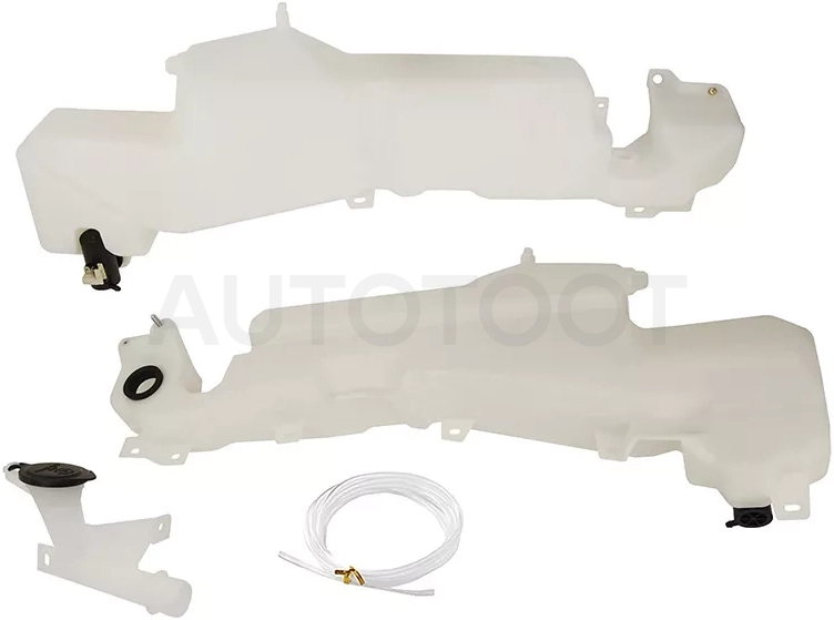 Бачок омывателя Mitsubishi Pajero 06-20 / Montero 06- (Насос омывателя/ Под омыватели фар/ С горловиной)