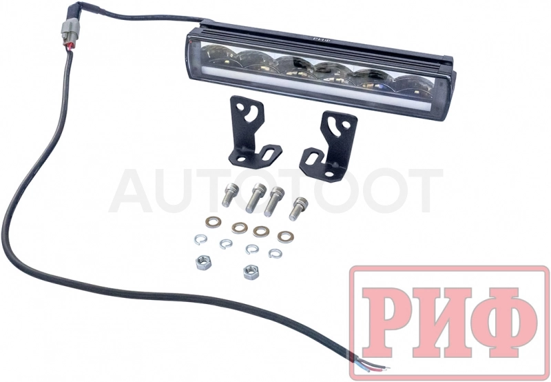 306 мм Фара дальнего света РИФ 72W LED с ДХО - Артикул SM1072U - Производитель Риф - Фото, Отзывы, Цены