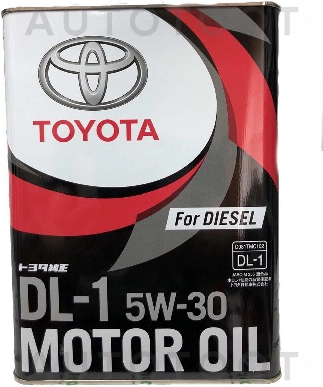 5W-30 моторное масло Toyota DL-1 4 л. - Артикул 0888302805 - Производитель Toyota - Фото, Отзывы, Цены