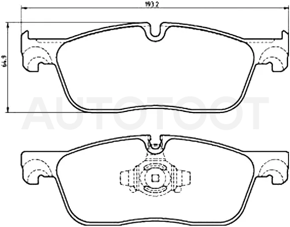 Колодки тормозные (Спереди) Jaguar F-Pace 15-20 / XE 15-19 / XF 15-20 / Land Rover Range Rover Velar 17-21