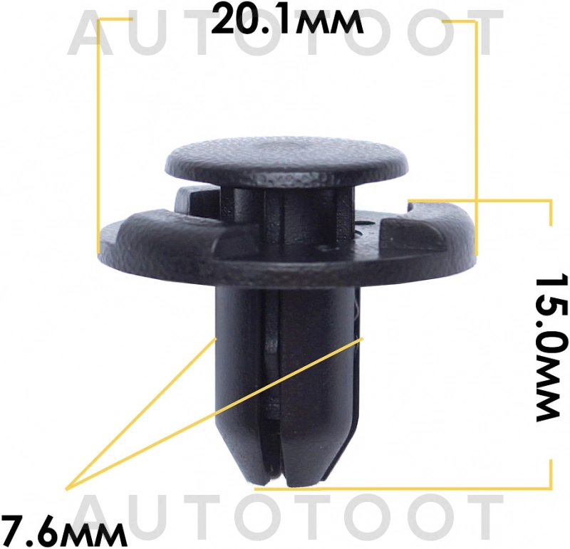 Клипса 01553-05323 -KJ1479 Masuma для NISSAN AD, NISSAN ATLAS, NISSAN CARAVAN, NISSAN ELGRAND, NISSAN LAFESTA, NISSAN MARCH, NISSAN MURANO, NISSAN NAVARA, NISSAN NOTE, NISSAN PATHFINDER, NISSAN PATROL