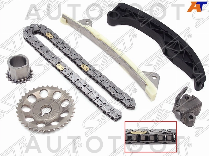 Комплект цепи ГРМ 1KR-FE -TKTY187 Sat для TOYOTA BELTA, TOYOTA YARIS, TOYOTA VITZ