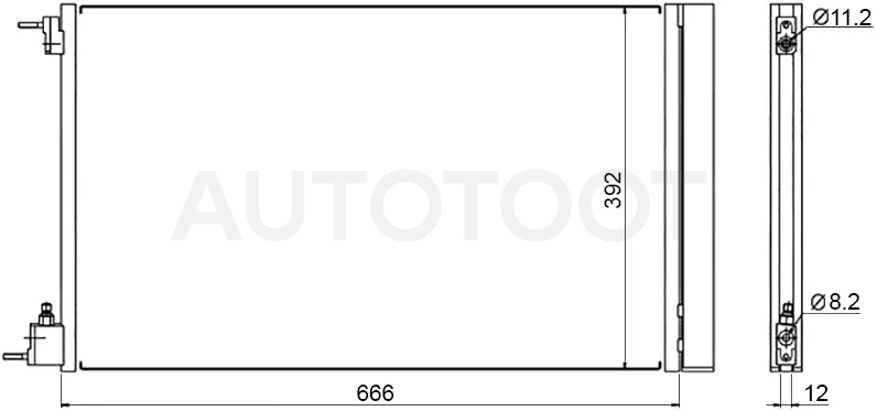 Радиатор кондиционера Opel Insignia 08-17 / Chevrolet Malibu 12-15