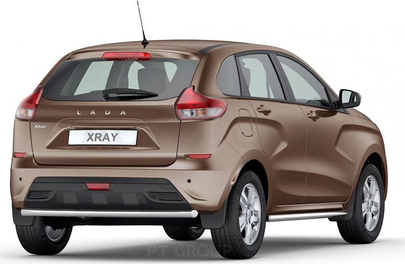 LADA XRay 2016- Защита заднего бампера одинарная Ø51мм (НПС) - Артикул LXR220101 - Производитель PT Group - Фото, Отзывы, Цены