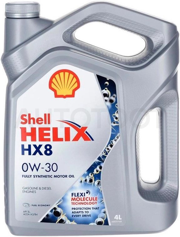 Масло моторное синтетическое Helix HX8 0W-30 4л - Артикул 550050026 - Производитель SHELL - Фото, Отзывы, Цены