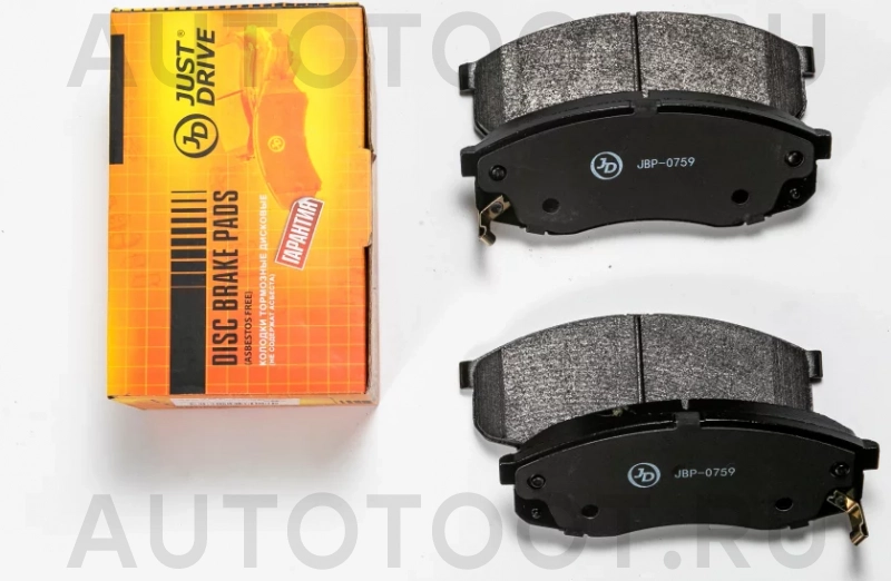 Колодки тормозные дисковые передние - Артикул JBP0759 - Производитель Just Drive - Фото, Отзывы, Цены