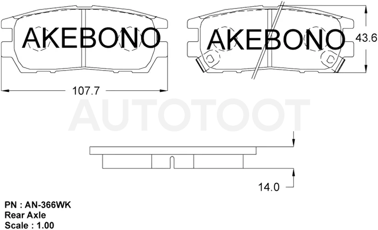 Колодки тормозные (Сзади) Mitsubishi Delica 94-07 / Pajero 91-00 / Pajero Sport 96-08 / Hyundai Galloper 97-03 / Mitsubishi L300 87-98 / L400 94-06 / Lancer Evolution 94-01 / Montero 91-99