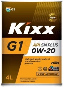 0W-20 Масло моторное синтетика 4л KIXX G1 SN PLUS 0W-20 (NEO 0W-20)