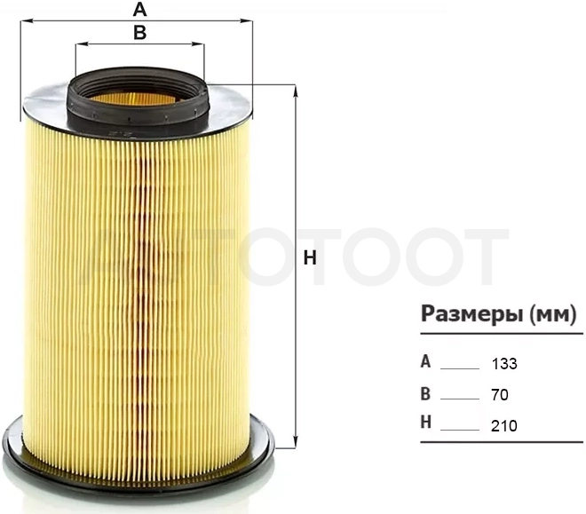 Фильтр воздушный FORD FOCUS 05-/ C-MAX 07-/ KUGA 08-/ VOLVO C30 06-12