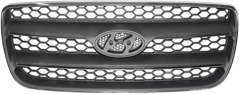 Решетка радиатора Hyundai Santa Fe 05-09 - Артикул STHN660930 - Производитель Sat - Фото, Отзывы, Цены