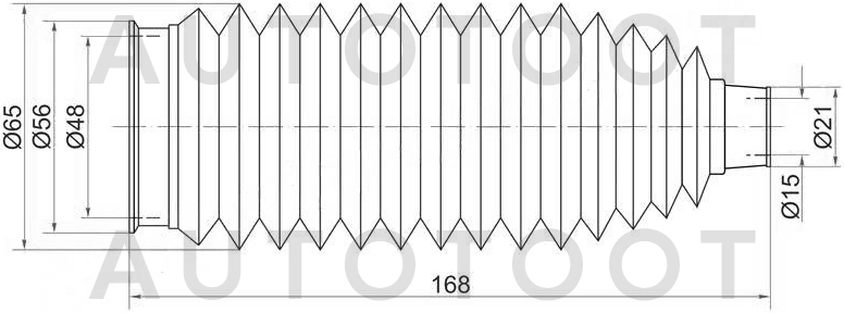 Пыльник рулевой рейки -ST4553533020 Sat для TOYOTA CAMRY, TOYOTA SCEPTER, TOYOTA CAMRY GRACIA, TOYOTA HARRIER, LEXUS RX300, LEXUS ES300, TOYOTA MARK 2, TOYOTA AVALON