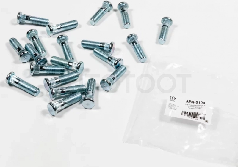 Шпилька колеса M12x1.5(HONDA) длина 48, посадочная d12 - Артикул JEN0104 - Производитель Just Drive - Фото, Отзывы, Цены