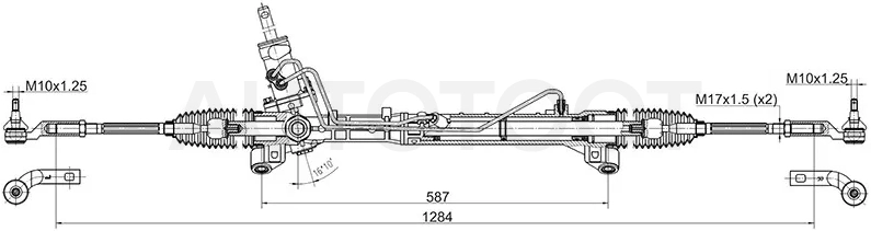 Рейка рулевая MAZDA 3 03-06 (ЭГУР) LHD - Артикул STBP6L32110 - Производитель Sat - Фото, Отзывы, Цены