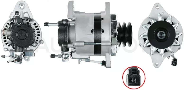 Генератор TOYOTA DYNA 100/150 2.4D 87-88/HIACE 87-95/HI-LUX 2.4D RN/LN/YN 12V 55A 88-05 2L/3L