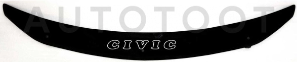 Дефлектор капота (мухобойка) -  для HONDA CIVIC