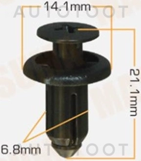 Клипса 90467-07190-B0 -KJ1368 Masuma для TOYOTA YARIS VERSO, TOYOTA YARIS, TOYOTA VITZ, TOYOTA FUN CARGO, TOYOTA ECHO, TOYOTA BB