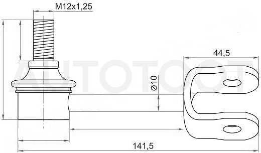 Стойка переднего стабилизатора правая 4WD -ST4882028040 Sat для TOYOTA LITE ACE NOAH