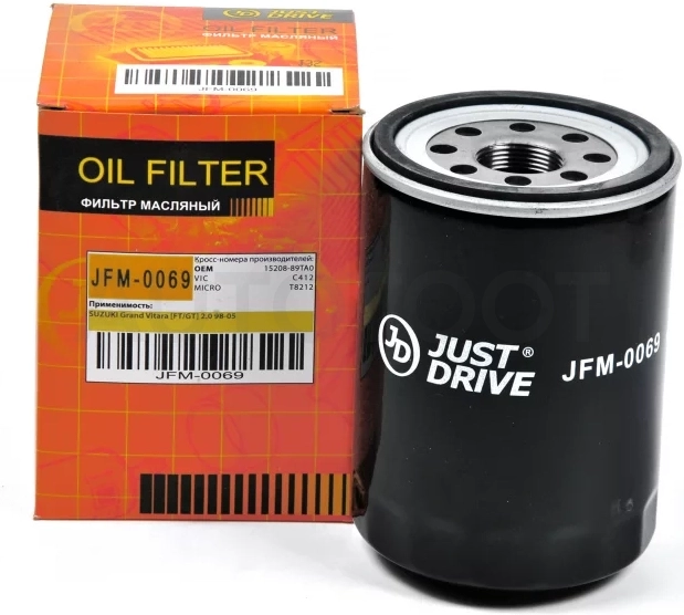Фильтр масляный - Артикул JFM0069 - Производитель Just Drive - Фото, Отзывы, Цены