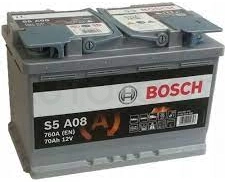 Аккумулятор BOSCH AGM 70Ah 760A обратная полярность(-+)