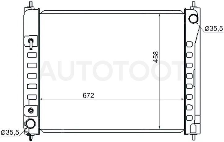 Радиатор Nissan Murano 07-16 - Артикул NS0007708 - Производитель Sat - Фото, Отзывы, Цены