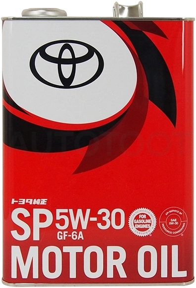 Масло моторное TOYOTA SP 5W-30, 4л - Артикул 0888013705 - Производитель Toyota - Фото, Отзывы, Цены