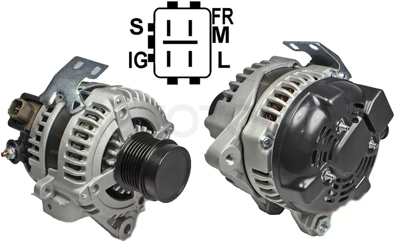 Генератор TOYOTA CAMRY/MARK X ZIO 2.4 07-/RAV4 2.4 05-08 2AZ 12V 100A(восстановленный)