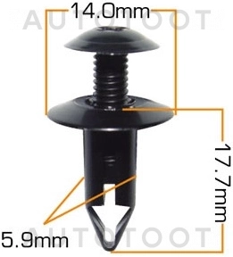 Клипса 66860-01W01 -KJ625 Masuma для NISSAN TINO, NISSAN TEANA, NISSAN SKYLINE, NISSAN SAFARI, NISSAN PULSAR, NISSAN PRESAGE, NISSAN PRAIRIE, NISSAN MARCH, NISSAN GLORIA, NISSAN ELGRAND, NISSAN CEFIRO