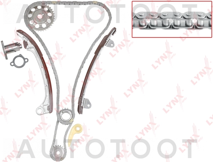 Ремкомплект цепи ГРМ 1/2AZ-FE -TK0059 LYNXauto для TOYOTA ALLION, TOYOTA ALPHARD, TOYOTA AVENSIS, TOYOTA CALDINA, TOYOTA CAMRY, TOYOTA GAIA, TOYOTA HARRIER, TOYOTA HIGHLANDER, TOYOTA RAV4