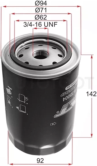 Фильтр масляный TOYOTA L,3L,2L,2LT,3V,4V,4,5VEU,4VU,2B,3B,11B,13B,2J,1FZFE -99