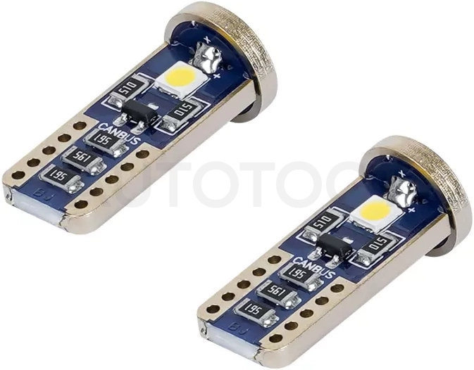 Лампочка светодиод. T10 (W5W) PRO, 6000K, 12В, 2Вт, 3LED, Биполяр., Обманка - Артикул AEAR320 - Производитель Airline - Фото, Отзывы, Цены