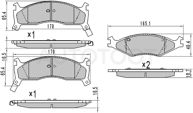Колодки тормозные (Спереди) Kia Spectra 00-02 / Sportage 93-06