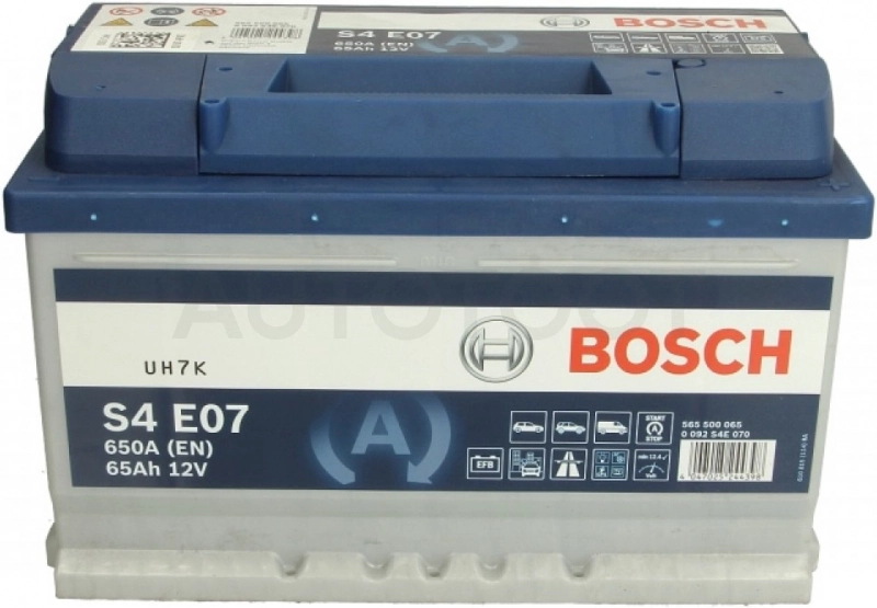Аккумулятор BOSCH 65Ah 650A обратная полярность(-+)