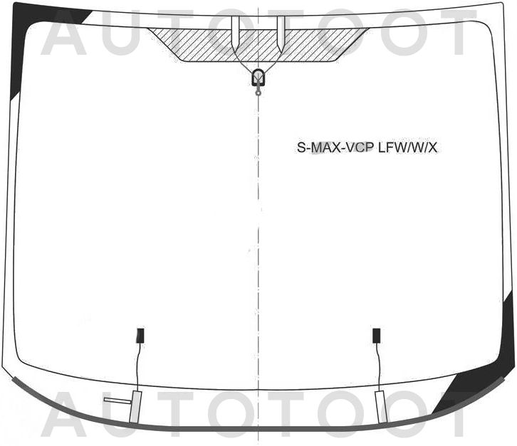 Стекло лобовое с обогревом -  для FORD S-MAX